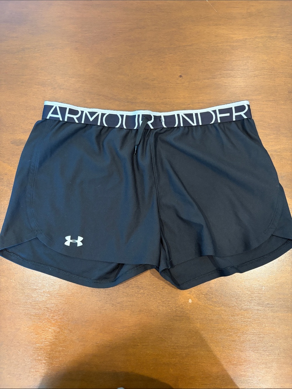 Under Armour Black Athletic Training Shorts with Branded Waistband